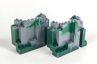 Rock/Mountain Parts Pack: Dark Bluish Gray With Dark Green Marbling Part LEGO®