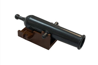 LEGO® Cannon with Cannon Base Part LEGO® Brown Projectile Launcher Cannon Shooting Pearl Dark Gray