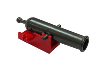 LEGO® Cannon with Cannon Base Part LEGO® Red Projectile Launcher Cannon Shooting Pearl Dark Gray