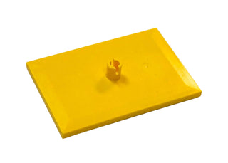 LEGO® Train Bogie Plate (Tile, Modified 6 x 4 with 5mm Pin), Part# 4025 Part LEGO® Yellow