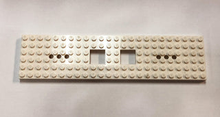 LEGO® Train Base 6 x 24 with 2 Square Cutouts and 3 Round Holes Each End, Part# 92088 Part LEGO® White  
