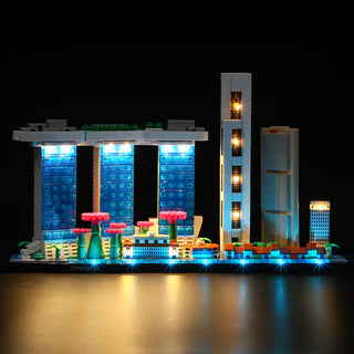 Light Kit For Singapore, 21057 Light up kit Lightailing