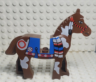 Horse with Blue Blanket, 4493c01px2 LEGO® Animals LEGO® Brown Like New