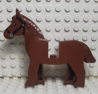 LEGO® Horse Reddish Brown with Black Bridle LEGO® Animals LEGO®