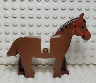 LEGO® Horse with Black Mane and Red Bridle LEGO® Animals LEGO®   