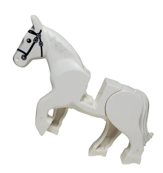 LEGO® Horse, White with Black Bridle LEGO® Animals LEGO®