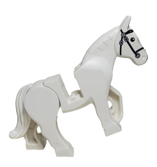 LEGO® Horse, White with Black Bridle LEGO® Animals LEGO®