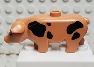 Pig with Black Spots, 87621pb02 LEGO® Animals LEGO®