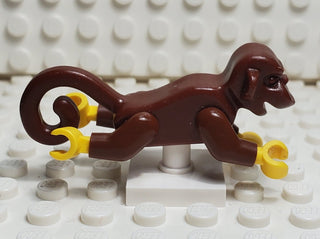 LEGO® Monkey Yellow Hands LEGO® Animals LEGO® Reddish Brown  