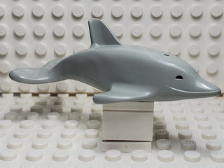 LEGO® Dolphin with Normal Connection and Axle Holder LEGO® Animals LEGO® Light Gray
