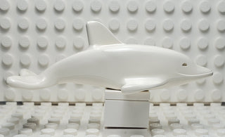 LEGO® Dolphin with Normal Connection and Axle Holder LEGO® Animals LEGO® White
