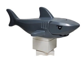 Shark with Gills and Printed Eyes, 14518c04pb01 LEGO® Animals LEGO® Dark Bluish Gray