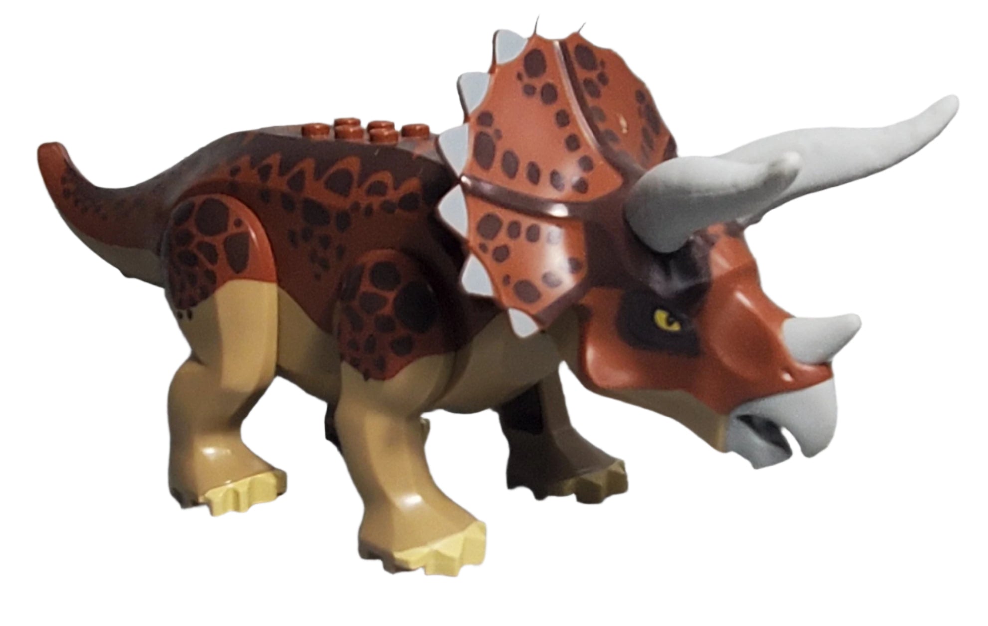 LEGO Dinosaur Triceratops With Reddish Brown Back Atlanta Brick Co lego-dinosaur-triceratops-with-reddish-brown-back-atlanta-brick-co