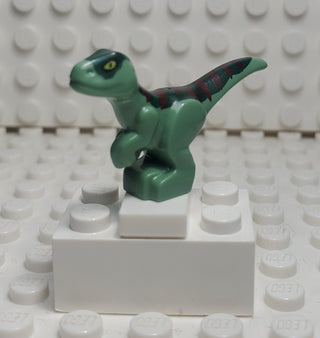 Dinosaur Baby Standing with Dark Green Back, 37829pb09 LEGO® Animals LEGO®