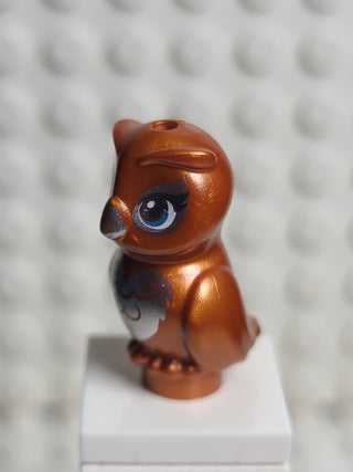 Owl, Metallic Light Blue Beak & Silver Chest LEGO® Animals LEGO®