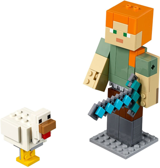 Minecraft Alex BigFig with Chicken, 21149-1 Building Kit LEGO®