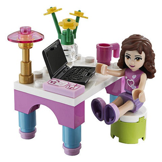 Olivia's Desk polybag 30102 Building Kit LEGO®