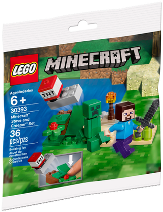 Steve and Creeper Set polybag, 30393-1 Building Kit LEGO®