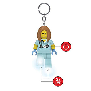 LEGO® Nurse Veterinarian Keychain LED Light 3” Keychain LEGO®