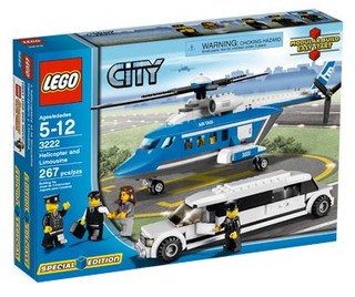 Helicopter and Limousine, 3222-1 Building Kit LEGO®