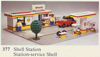 Shell Service Station, 377 Building Kit LEGO®