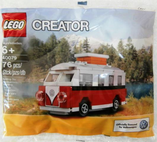 Mini Volkswagen T1 Camper Van (VW Bus) polybag, 40079 Building Kit LEGO®