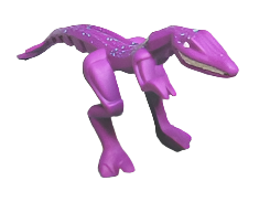 LEGO® Mutant Lizard Raptor Rubber Dinosaur LEGO® Animals LEGO® Light Purple, 54125pb02