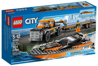 4x4 with Powerboat, 60085-1 Building Kit LEGO®