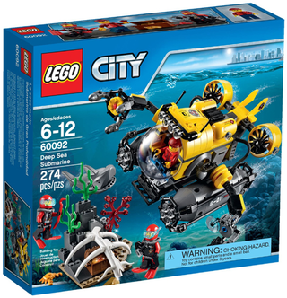 Deep Sea Submarine, 60092 Building Kit LEGO®