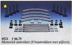 Monorail Accessory Track, 6921 Building Kit LEGO®