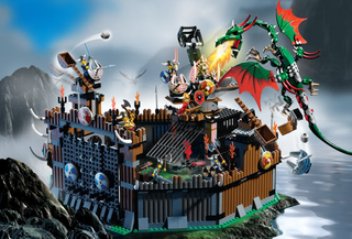 Viking Fortress against the Fafnir Dragon, 7019 Building Kit LEGO®   