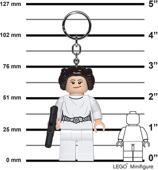 LEGO® Princess Leia Keychain LED Light 3” Keychain LEGO®