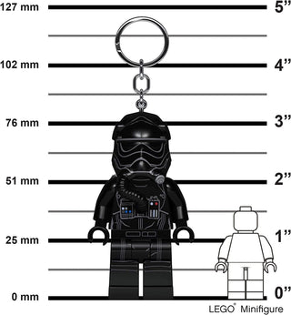 LEGO® Star Wars Tie Fighter Pilot LED Keychain Light - 3 Inch Tall Figure Keychain LEGO®