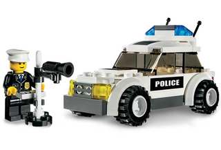 Police Car (Black sticker), 7236-1 Building Kit LEGO®