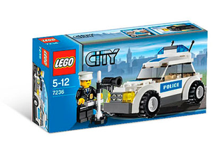 Police Car (Blue sticker), 7236 Building Kit LEGO®