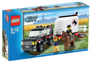 4WD with Horse Trailer, 7635-1 Building Kit LEGO®