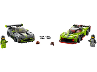Aston Martin Valkyrie AMR Pro and Aston Martin Vantage GT3, 76910-1 Building Kit LEGO®   