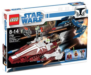 Ahsoka's Starfighter and Vulture Droid, 7751 Building Kit LEGO®