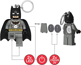 LEGO® DC Super Heroes Batman LED Keychain Light - 3 Inch Tall Figure Keychain LEGO®