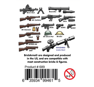 BRICKARMS ALLIES WEAPONS PACK V2 Custom, Accessory Brickarms