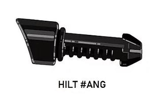 HILT #ANG for Lightsaber Blades for Lego Star Wars Minifigures Custom, Accessory BigKidBrix Black  