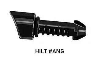 HILT #ANG for Lightsaber Blades for Lego Star Wars Minifigures Custom, Accessory BigKidBrix Black