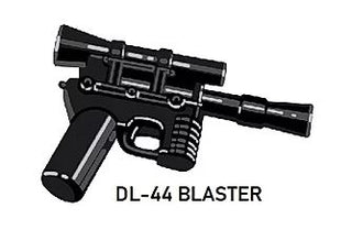 Custom Star Wars DL-44 Blaster For LEGO Minifigures. Custom, Accessory BigKidBrix Black