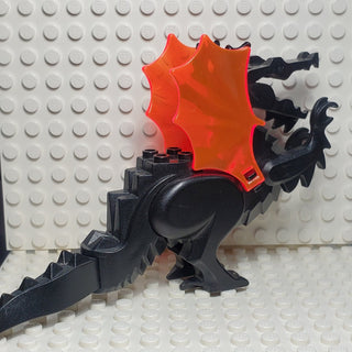 Classic Dragon, Black w/Trans-Neon Orange Wings, 6129c04 LEGO® Animals LEGO®