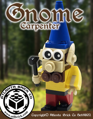 Carpenter Gnome Exclusive Building Kit #ABC1802 ABC Building Kit Atlanta Brick Co   