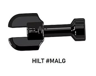 HILT #MALG Custom Star Wars Lightsaber Model For LEGO Minifigures. Custom, Accessory BigKidBrix Black