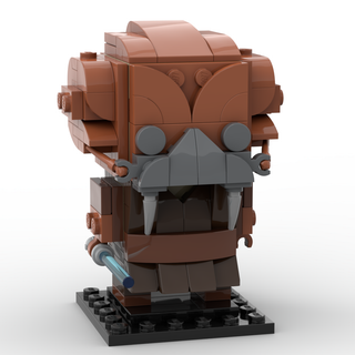 Orange Masked Master, Custom BrickHeadz Building Kit Imperial Brickz