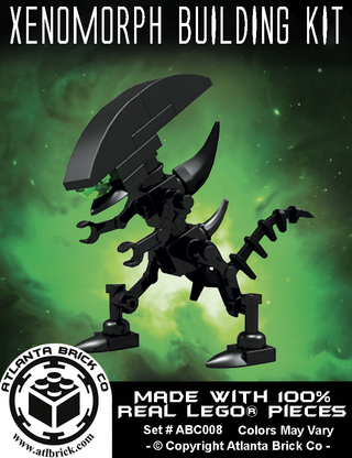 Alien Xenomorph Building Kit #ABC008 ABC Building Kit Atlanta Brick Co   