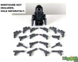 Mando Hunter Metal Grey Blaster Pack Custom, Accessory BigKidBrix