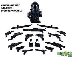Mando Hunter Black Weapons Pack Custom, Accessory BigKidBrix